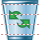 Empty dustbin icon